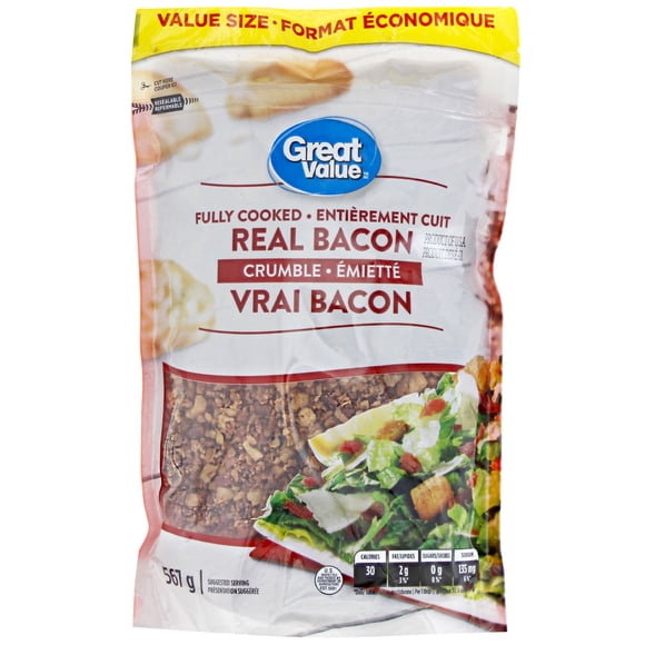 Great Value Fully Cooked Real Bacon Crumble