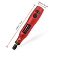 thumbnail image 4 of Mini Outil Rotatif Ponceuse Électrique Engaver Perceuse Stylo Vitesse Variable Rouge, 4 of 8