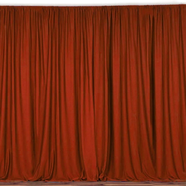 lovemyfabric 100% Polyester Window Curtain/Stage Backdrop Curtain/Photography Backdrop 58" Inch X 120" Inch(Approx 5ft X 10ft) (1, Copper)