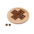thumbnail image 3 of Esquirla Marble Solitaire Board Game Chess Marbles Game Board Brain Teaser Puzzles Living Diameter 135mm, 3 of 8