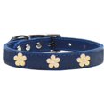 thumbnail image 1 of Bouclier de Fleurs en Cuir Véritable Bleu 12, 1 of 1