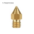 thumbnail image 2 of 3D Printer Nozzle Brass Extrude Head Mini Portable brass 3d printer nozzle Brass Nozzle Firm Printer Thread, 0.2mm/1.75mm, 2 of 10