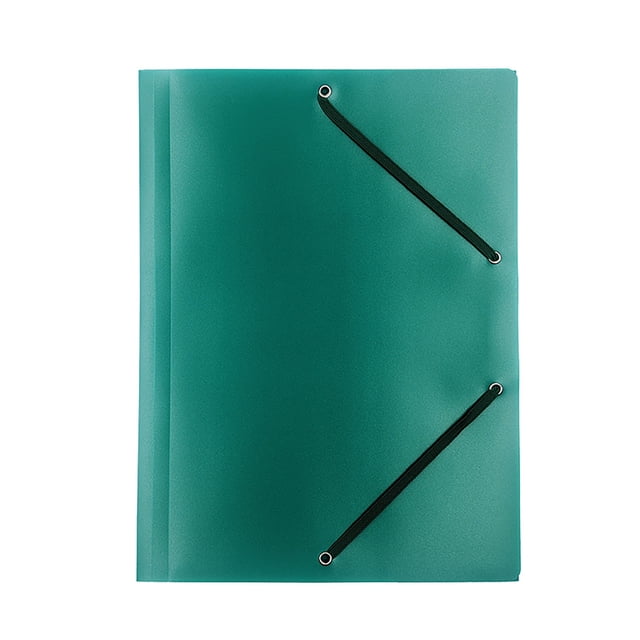 ZTTD Chemise Élastique d'Angle A4 pour 150 Feuilles, 3 Rabats, Chemise Élastiquée avec Imprimé VON Moderne, Chemise Légère pour l'École Secondaire et la Maison, Vert, Lot de 1