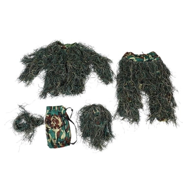 VONKY 5pcs Kids Ghillie Suits Child Jungle Camouflage Tactical Suit Sniper Birdwatch Military Special Forces Suit 1.1-1.3
