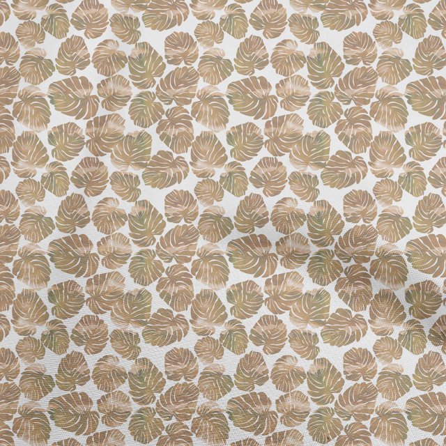 oneOone Polyester Spandex Beige Fabric Tropical Sewing Craft Projects Fabric Prints By Yard 56 Inch Wide