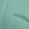thumbnail image 1 of oneOone Velours Vert Mer Tissu Trèfle Matière de Robe Tissu Imprimé Tissu au Mètre 58 Pouces de Large, 1 of 4