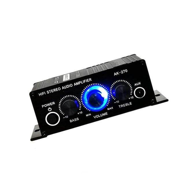 Audio Stereo Amplifier AMP Power Speakers for 2v computer player led Desktops Car Ceiling Wall Home