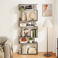 thumbnail image 2 of Costway 6-tier Storage Bookshelf with Anti-toppling Kits, Decorative Room Divider for Study Walnut, 2 of 10