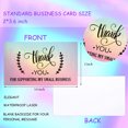 thumbnail image 4 of 50Pcs Thank You Cards Small Business, Mini A variety of styles Thank You for Supporting Cards Notes Shopping Holographic Thanks Greeting Cards for Retail Store Owner Goods Customer 2x3.5 Inch, 4 of 5