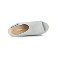 thumbnail image 4 of BLISSFUL STEP Sandales Compensées à Plateforme Espadrilles pour Femmes Gris 6, 4 of 8