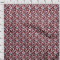 thumbnail image 4 of oneOone Cotton Poplin Twill Maroon Fabric Abstracts Craft Projects Decor Fabric Printed By The Yard 56 Inch Wide, 4 of 5
