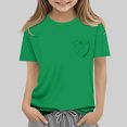 thumbnail image 4 of RXIRUCGD 2025 Vêtements d'Été pour Enfants Nouveaux T-Shirts d'Été pour Enfants Manches Raglan Manches Courtes T-Shirt Graphique Col Rond T-Shirt Filles Haut Décontracté, 4 of 5