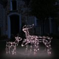 thumbnail image 1 of vidaXL Présentoir de Lumières de Noël 3 Pcs Rennes 229 DEL, 1 of 5