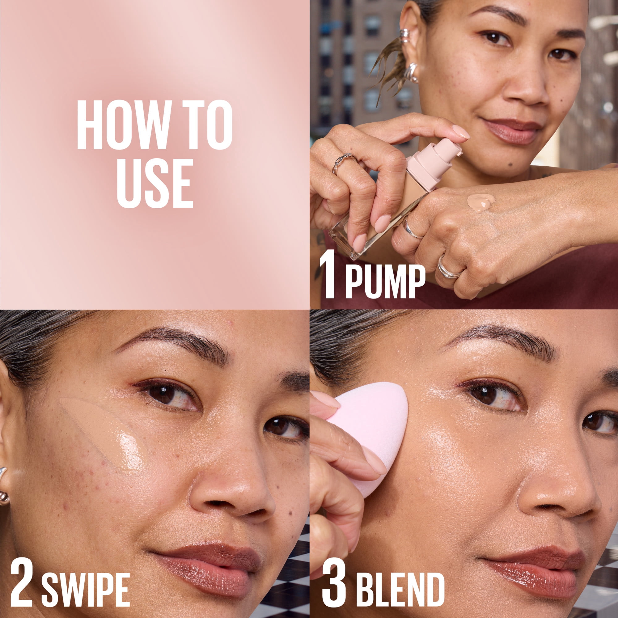 Maybelline New York Lifter Plump & Glow Fond de Teint Soin pour la Peau, Fini Lumineux