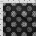thumbnail image 3 of oneOone Silk Tabby Black Fabric Florals Sewing Craft Projects Fabric Prints By Yard 42 Inch Wide, 3 of 4