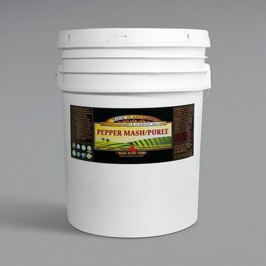 Fiery Farms Smoked Red Habanero Pepper Mash – Real Wood-Smoked Heat & Tropical Fruit Undertones, 18.93L (5 Gallon) Industrial Bulk Pail – Professional Bar, Pastry, & Hot Sauce Production Reservoir