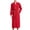 Red, variant on ShomPort Towel Robes for Mens Full Length Long Sleeve V-Neck Open Front Thick Nightwear Comfort Everyday Bathrobes with Pockets