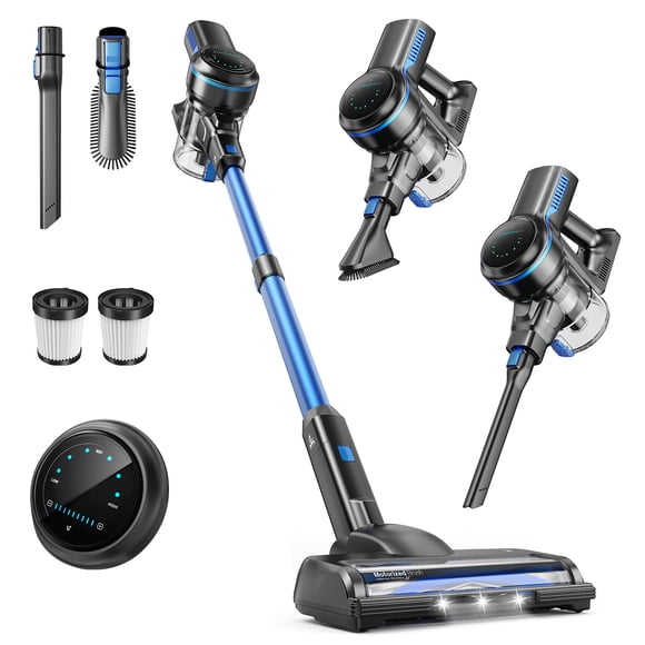 INSE S7P Lightweight Cordless Upright Vacuum Cleaner, 45kPa Powerful Suction, 55-Minute Run Time, Specialized for Carpets, Hard Floors, and Pet Hair