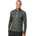 thumbnail image 1 of Hanes Mens Sport X-Temp Performance Quarter-Zip Sweatshirt, M, Camouflage Green, 1 of 1