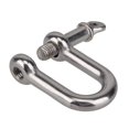 thumbnail image 1 of Stainless Steel Lifting Towing Bow Dee D Link Rigging Shackles Marine 5mm - 10mm, 1 of 3