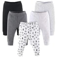 thumbnail image 1 of 5 Pack Baby Pants Set Black, Grey, Safari Animals to 24 Month Sizes, 1 of 5