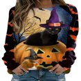 thumbnail image 1 of Déguisement de Fête Sweat-Shirt Halloween Bande Dessinée à Manches Longues Col Rond, 1 of 6