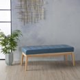 thumbnail image 2 of Christopher Knight Home 300217 Living Anglo Air Force Blue Fabric Bench, 2 of 5