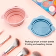 thumbnail image 1 of Brush Cleaning Mat Different Gear Design with Hanging Hole Foldable Silicone Brush Cleaner Bowl Scrubber Home Use, 1 of 8