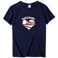 thumbnail image 4 of Meichang T-Shirts de Maman de Baseball Chemises pour Femmes T-Shirts Graphiques Amour de Maman de Baseball T-Shirts d'Été à Manches Courtes Col Ras du Cou T-Shirts Décontractés Amples Hauts Bleu Foncé TG, 4 of 4
