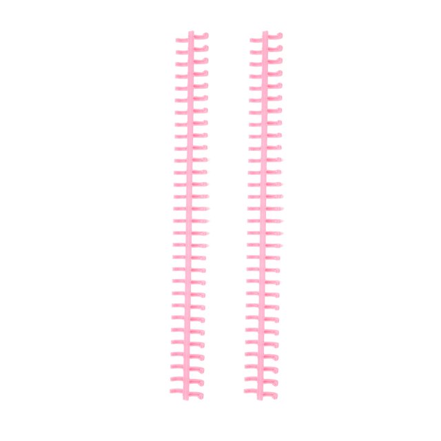 Eotvia Binding Spine, PP Plastic, Binding Comb, Pink, 10 Count