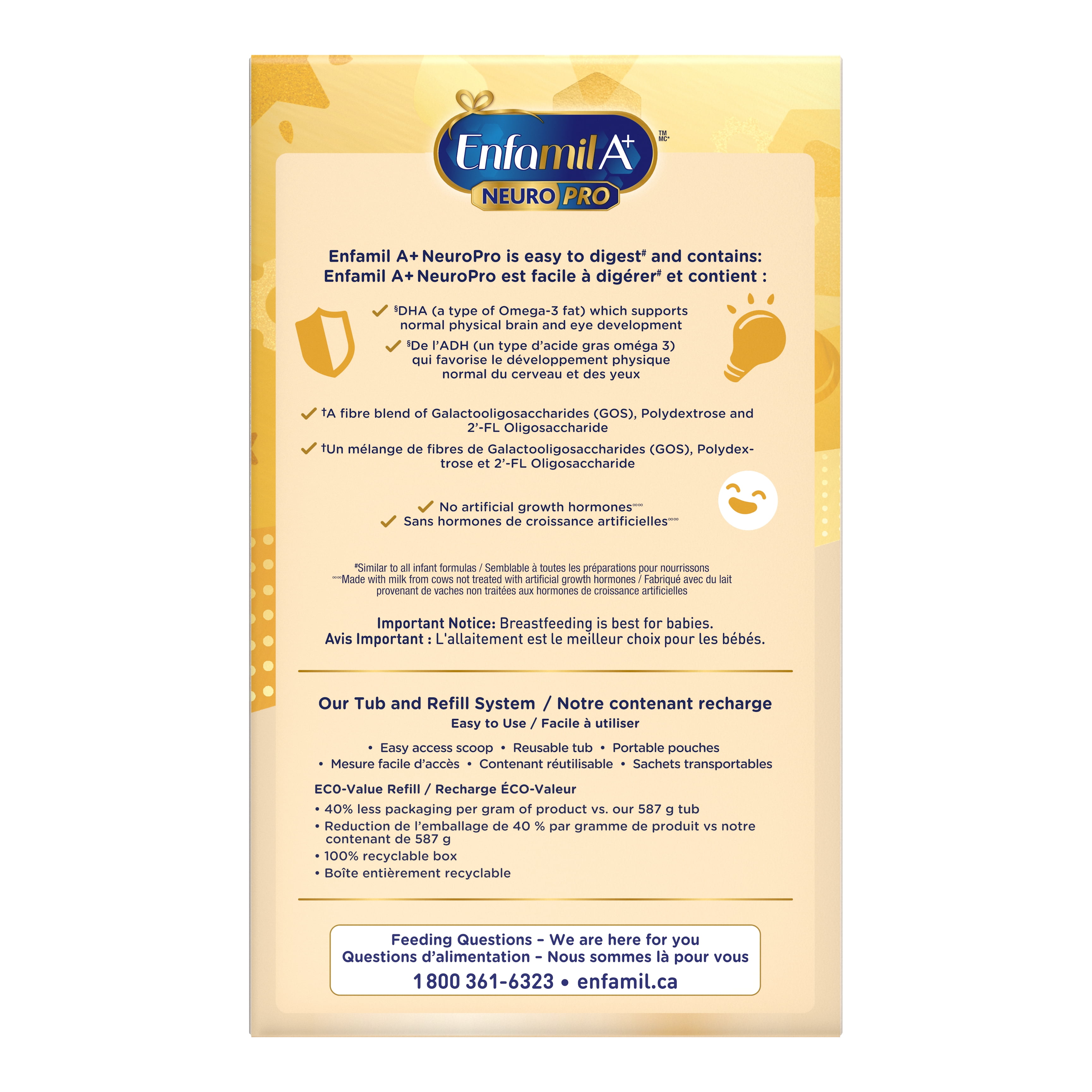 Enfamil A+ NeuroPro, Powder Refill,  Infant Formula, 0-12 months, 890g