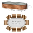 thumbnail image 3 of Outsunny Raised Garden Bed, 6' x 3' x 1' Galvanized Planter Box, Brown, 3 of 10