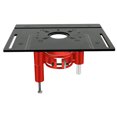 thumbnail image 2 of TFixol Adjustable Height Aluminum Alloy Router Table Set with Lifting Base, Insert Plate, Push Plate, and Angle Gauge - Black, 4-Piece Kit (240x200x5mm), 2 of 6