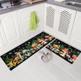 thumbnail image 4 of Cute Red Mushroom with Snails Kitchen Rugs and Mats 2 Pieces, Non Slip Cushioned Mat Runner Rug Doormat for Boho Kitchen,Sink, Laundry, Bathroom, Home Decor, 17x24+17x48inch, 4 of 5