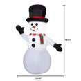 thumbnail image 3 of Bonhomme de neige gonflable de Noël, 3 of 6