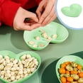 thumbnail image 1 of Birdeem Plastic Plates Reusable,Heart Plates W 5.91Inch X L 5.51Inch Impregnable Dinner Plates Dishwasher Microwave Safe Plastic Plates Reusable Lightweight Plates for Kitchen or Camping, 1 of 6