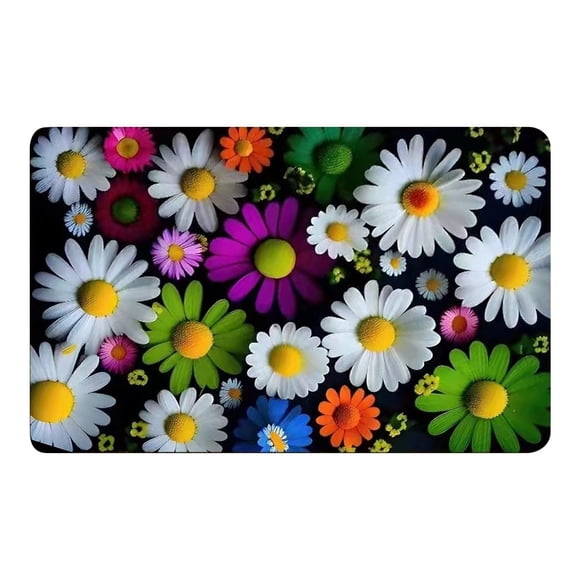 Floral Tech Fabric Bath Mat Set Entrance Mats Absorbent Door Mats 2 Piece Set For Bathroom & Entryway Band Aid Blanket Throw Blankets And Throws for Women Nice Warm Blanket Soft Rug Rugs for Room