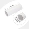 thumbnail image 2 of Unique Bargains PVC Rigid Round Pipe 67.8mm ID 75mm OD 20cm/8' Length White High Impact for Water Pipe, Crafts, Cable Sleeves, 2 of 6