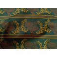 thumbnail image 4 of oneOone Cotton Cambric Fabric Stripe|Leaves & Hen Block Print Fabric BTY 56 Inch Wide, 4 of 4