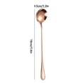 thumbnail image 2 of Lksixu Long Handle Stainless Steel Mixing Spoon Coffee Spoon Ice Cream Spoon Ice Tip Round Spoon Kitchen Gadgets, 2 of 2