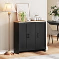 thumbnail image 2 of HOMCOM Buffet Moderne avec Tablettes Ajustables Noir, 2 of 10