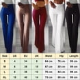 thumbnail image 4 of MesaSe Women Bell Bottom High Waist Ruffle Pants Solid Slim Fit Trousers Yoga Pants Wide Leg Pants, 4 of 4