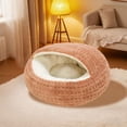 thumbnail image 3 of Lit pour Animal à Capuchon Semi-Clos, Douillet et Chaud, Petit Lit pour Chiot et Chat – Confortable Intérieur Extérieur pour, 3 of 6