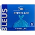 thumbnail image 3 of Great Value Large Blue Recycle Bags, 3 of 4