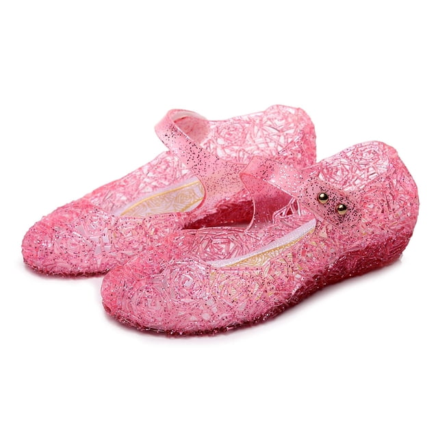 Kids Sandals Children Girls Party Crystal Princess Hollow Out Candy Color Shoes