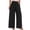 Aa-Noir, variante sur QATAINLAV Pantalon à Jambe Grand pour Femmes Coupe Ample Coton Lin Pantalon Palazzo Uni Décontracté Taille Élastique Pantalon d'Été de Plage avec Poches Noir P Prime By Hour