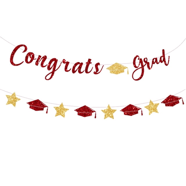 BKER Glittering Graduation Hanging Ornament Graduation Decoration Class Of 2025 Graduation Party Decoration For School Party