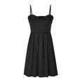 thumbnail image 4 of Off Shoulder Dress for Women Womens Solid Color Bra Off Shoulder Dress Waist Pleated Dress Dress Large Ball Dress Off the Shoulder Dress for Women Cold Shoulder Dress for Women, 4 of 6
