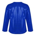 thumbnail image 2 of MIASHUI T-Shirt à Paillettes pour Garçons et Filles, Col Rond, Manches Longues, pour Carnaval, Bleu, 3-4 Ans, 2 of 6