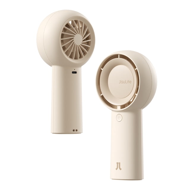 JISULIFE Turbo Fan-Sized Portable Fan & 16H Runtime 4000mAh USB Rechargeable Fan with 5 Wind Modes for All Occasions